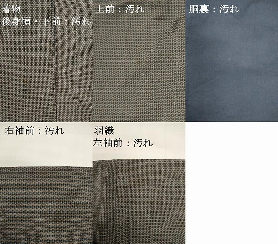 平和屋着物■男性 本場大島紬 アンサンブル 長羽織 100亀甲 正絹 逸品 DABI0681cd