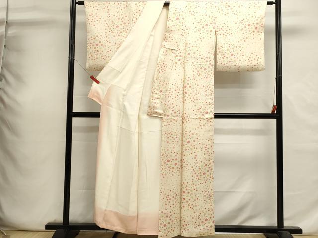 平和屋着物■上質な小紋 舞花文 正絹 逸品 DABI0686cd