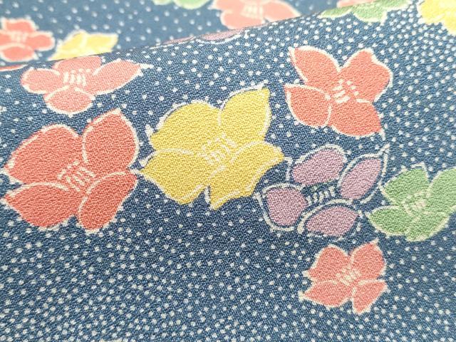 平和屋着物■上質な小紋 舞花文 正絹 逸品 DABI0687cd