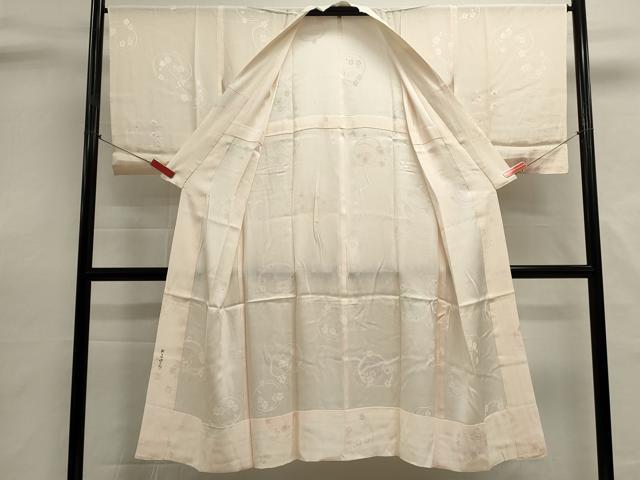 平和屋着物■長襦袢 無双仕立て 舞梅文 暈し染め 正絹 逸品 DABI0700cd