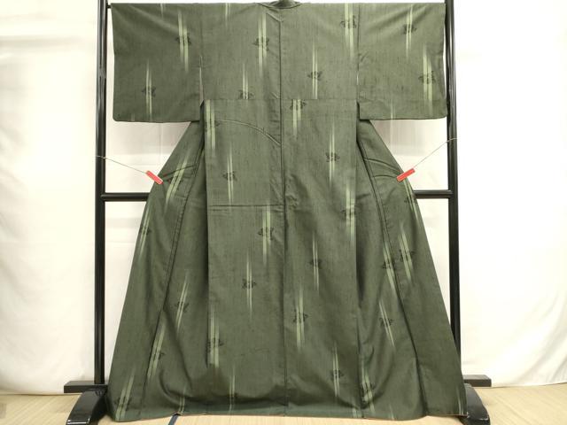 平和屋着物■上質な紬 草花文 正絹 逸品 DABI0708cd