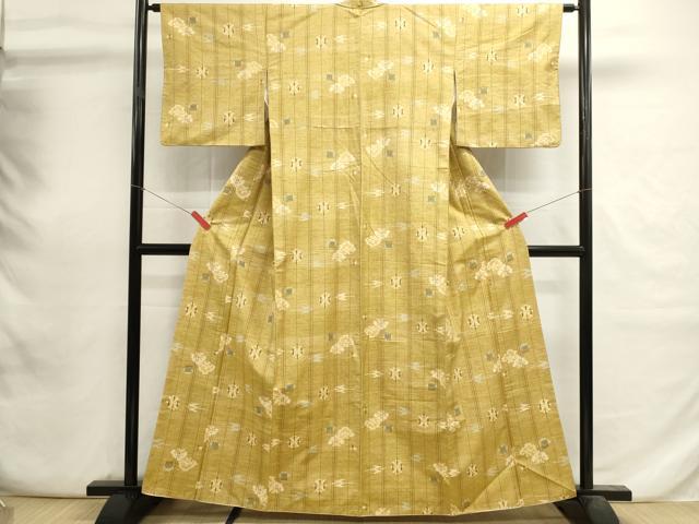 平和屋着物■上質な紬 抽象文様 正絹 逸品 DABI0712cd