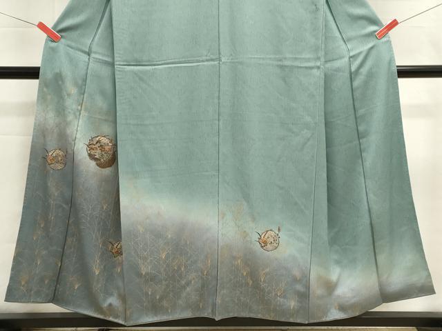 平和屋着物■中国三大刺繍 スワトウ刺繍 汕頭刺繍 総刺繍 訪問着 花丸文 暈し染め 金彩 正絹 逸品 DABI0722cd