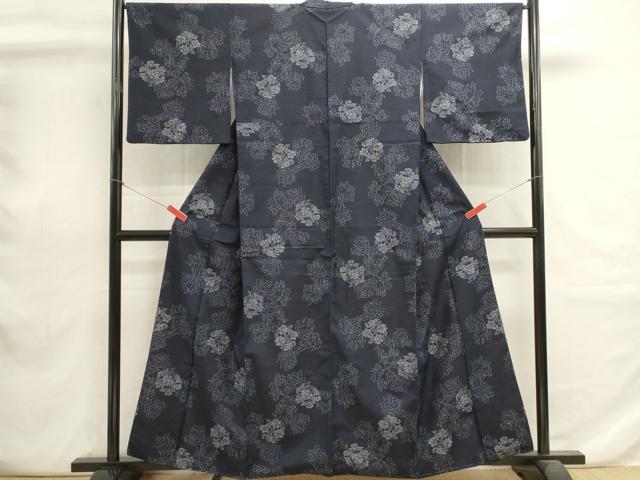 平和屋着物■上質な紬 舞花文 正絹 逸品 DABI0757cd