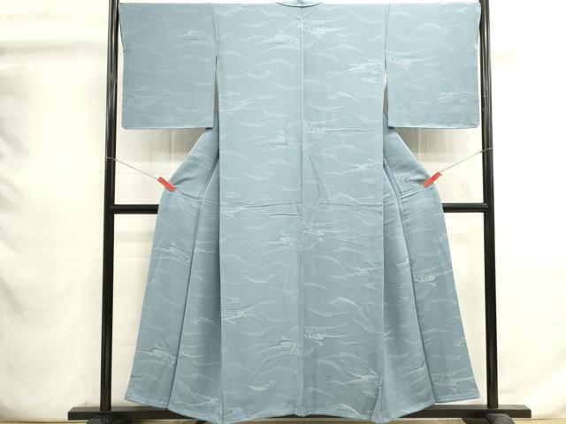 平和屋着物■上質な小紋 流水花文 正絹 逸品 DABI0762cd