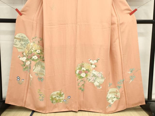 平和屋着物■訪問着 枝花文 金銀彩 正絹 逸品 DABI0789cd
