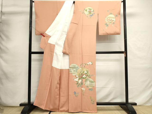 平和屋着物■訪問着 枝花文 金銀彩 正絹 逸品 DABI0789cd