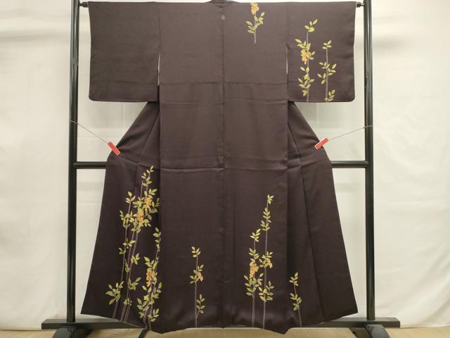 平和屋着物■訪問着 刺繍 葡萄文 金彩 正絹 逸品 DABI0796cd