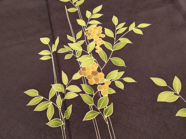 平和屋着物■訪問着 刺繍 葡萄文 金彩 正絹 逸品 DABI0796cd