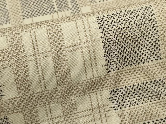 平和屋着物■上質な紬 幾何学文 正絹 逸品 DABI0801cd