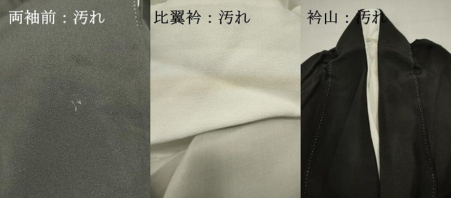 平和屋着物■豪華黒留袖 吉祥飛鶴文 金彩 正絹 逸品 DABI0814cd