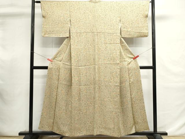 平和屋着物■上質な小紋 花鳥文 正絹 逸品 DABI0823cd