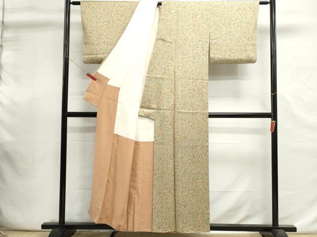平和屋着物■上質な小紋 花鳥文 正絹 逸品 DABI0823cd