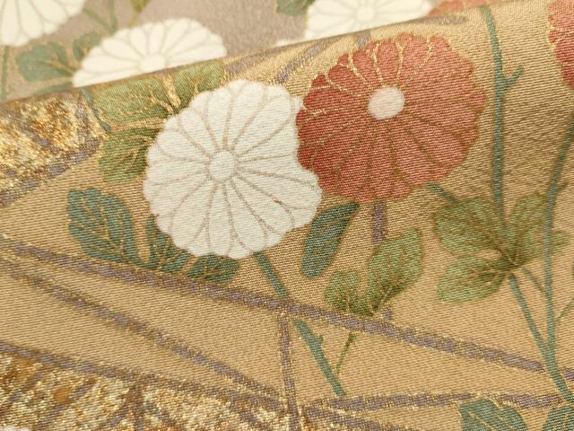 平和屋着物■豪華色留袖 草花文 暈し染め 金銀彩 正絹 逸品 DABI0831cd