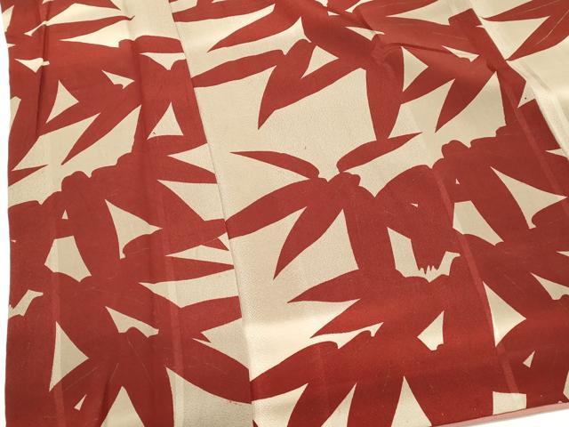 平和屋着物■上質な小紋 笹葉文 暈し染め 金彩 正絹 逸品 DABI0833cd