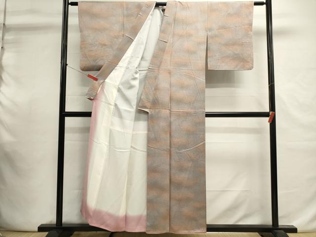 平和屋着物■上質な小紋 霞文 暈し染め 正絹 逸品 DABI0840cd