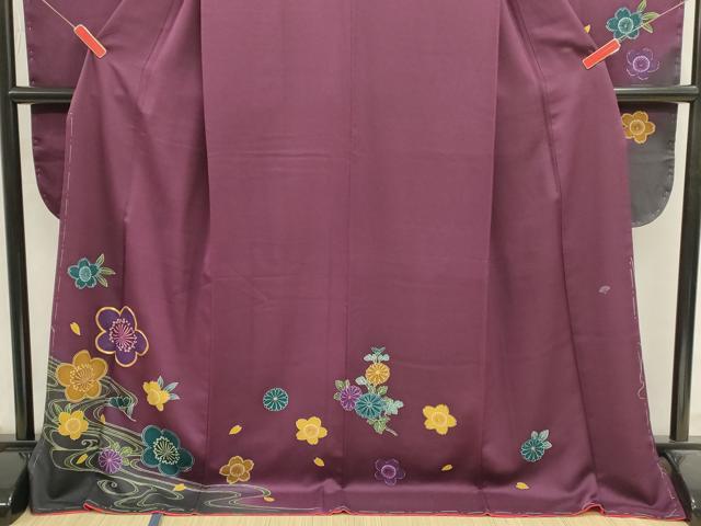 平和屋着物■豪華振袖 駒刺繍 舞梅 舞桜 暈し染め 金彩 正絹 逸品 DABI0842cd