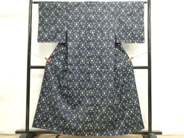 平和屋着物■上質な紬 抽象文様 正絹 逸品 DABI0857cd
