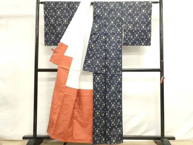 平和屋着物■上質な紬 抽象文様 正絹 逸品 DABI0857cd