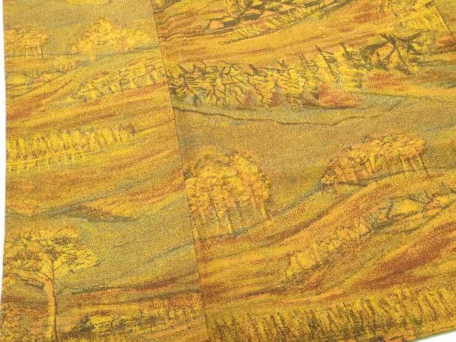 平和屋着物■上質な小紋 風景文 正絹 逸品 DABI0863cd