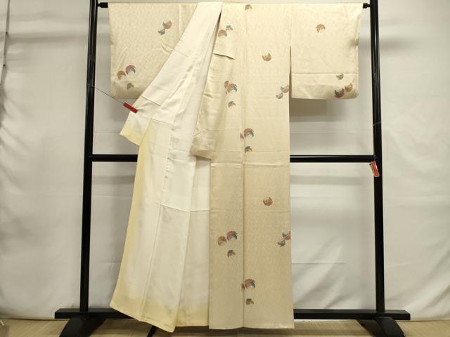 平和屋着物■上質な小紋 舞蝶文 正絹 逸品 DABI0883cd