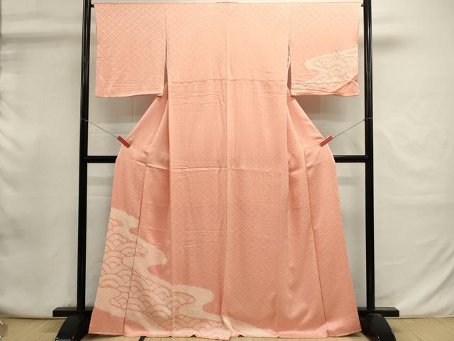 平和屋着物■訪問着 絞り 青海波 正絹 逸品 DABI0887cd