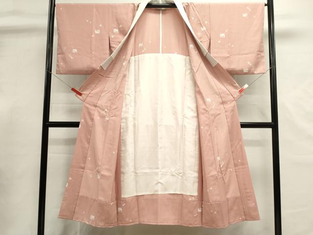 平和屋着物■長襦袢 無双仕立て 器物文様 独楽 賽子 正絹 逸品 DABI0898cd