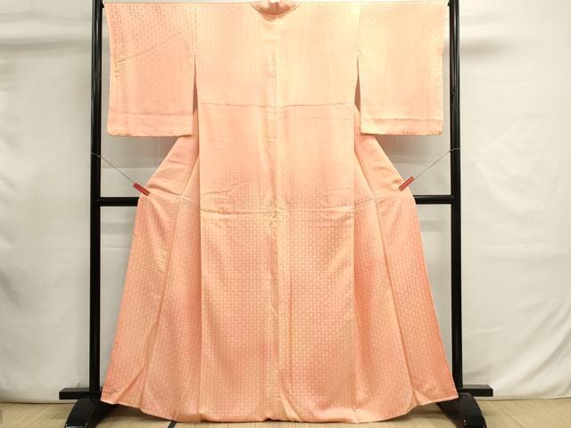 平和屋着物■上質な小紋 青海波地紋 暈し染め 正絹 逸品 DABI0900cd