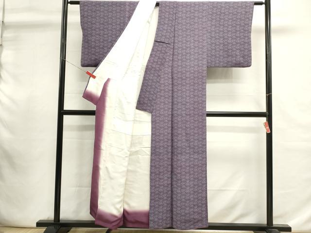 平和屋着物■上質な小紋 舞蝶文 暈し染め 正絹 逸品 DABI0904cd