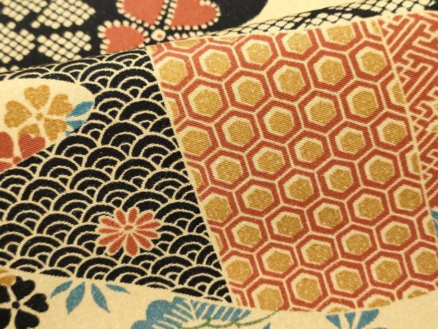 平和屋着物■上質な小紋 吉祥花文 正絹 逸品 DABI0931cd