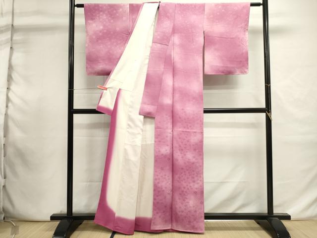 平和屋着物■上質な小紋 吉祥花地紋 宝尽くし 暈し染め 正絹 逸品 DABI0943cd