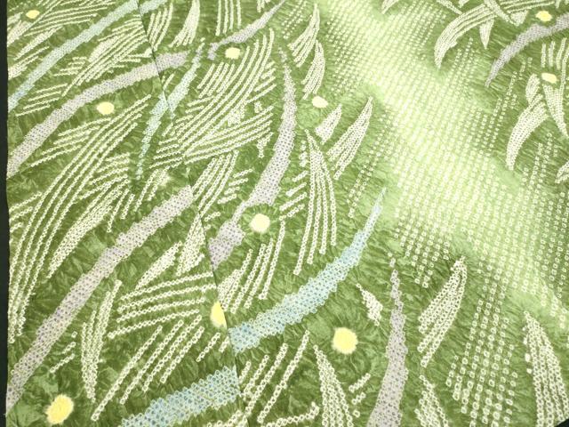 平和屋着物∴夏物 浴衣 有松鳴海絞り 芝文 綿 逸品 未使用 DABI0988cd