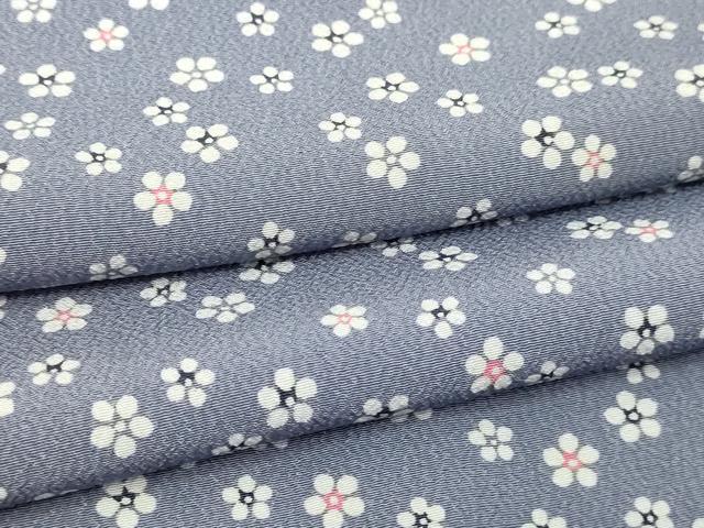 平和屋着物▽上質な小紋 単衣 舞花文 正絹 逸品 DABI1006sf