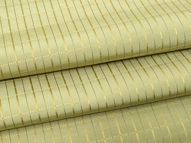 平和屋着物▽上質なお召 単衣 吉野間道 正絹 逸品 DABI1012sf