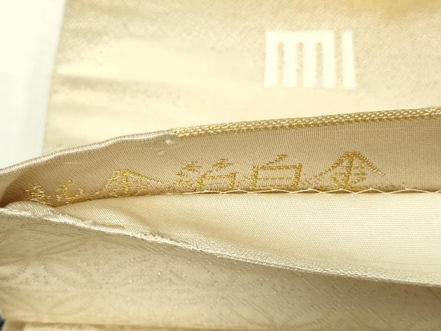 平和屋本店▼両面 全通柄袋帯 源氏香絵図 純金箔白金 正絹 逸品 DABI1095sf