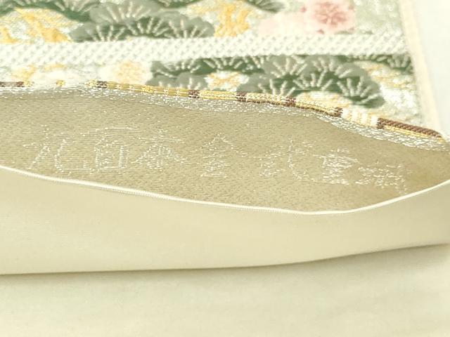平和屋本店▼六通柄袋帯 流水古都之旅 九百本金弐重織 正絹 逸品 DABI1115sf
