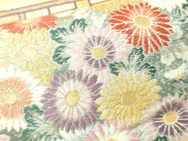 平和屋本店▼六通柄袋帯 流水古都之旅 九百本金弐重織 正絹 逸品 DABI1115sf