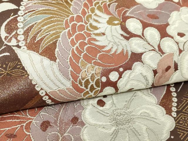 平和屋本店▼六通柄袋帯 辻ヶ花丸文 純金二重箔 正絹 逸品 DABI1262sf