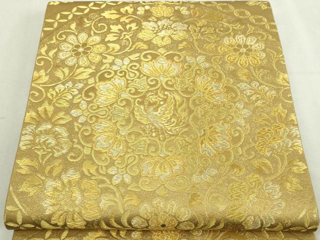 平和屋本店▼六通柄袋帯 寿華 本金 正絹 逸品 DABI1374sf