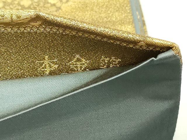 平和屋本店▼六通柄袋帯 更紗花文 本金箔 正絹 逸品 DABI1420sf