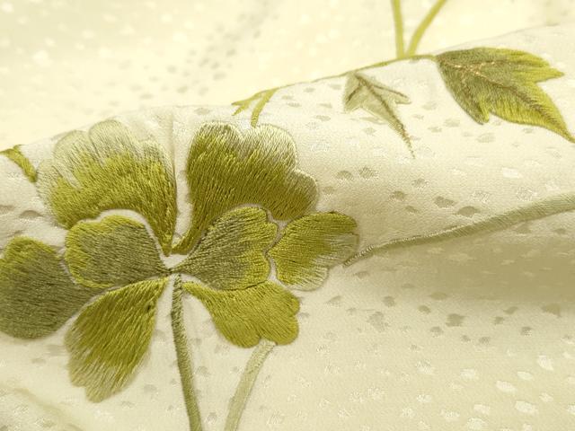 平和屋着物■訪問着 総刺繍 草花文 更紗 金糸 正絹 逸品 DABI1526qa