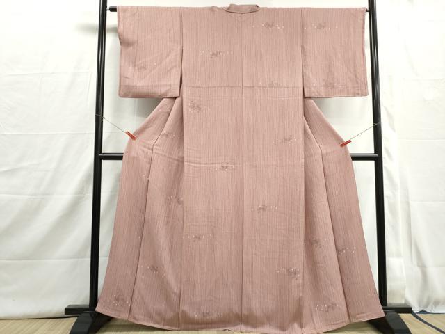 平和屋着物■上質な小紋 絞り 花間道 正絹 逸品 DABI1528qa
