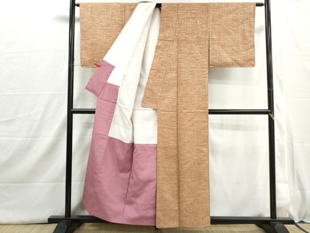 平和屋着物■上質な紬 霞文 正絹 逸品 DABI1535qa