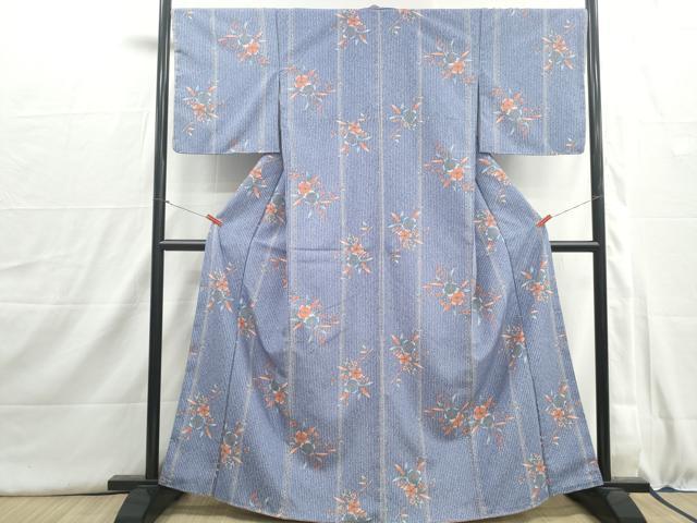 平和屋着物■小紋 枝花間道 洗える着物 DABI1537qa