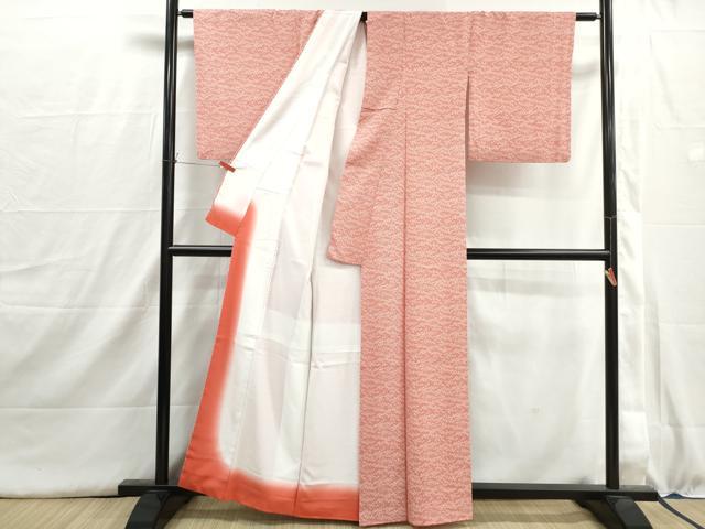 平和屋着物■江戸小紋 桜尽くし文 洗える着物 DABI1551qa