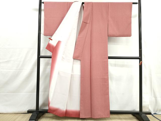 平和屋着物■小紋 間道 洗える着物 DABI1553qa