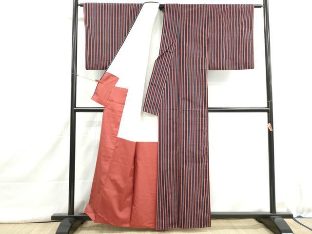 平和屋着物■上質な紬 間道 正絹 逸品 DABI1609qa
