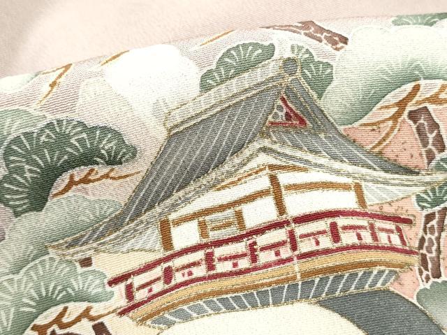 平和屋着物■豪華色留袖 風景花文 暈し染め 金彩 正絹 逸品 DABI1619qa
