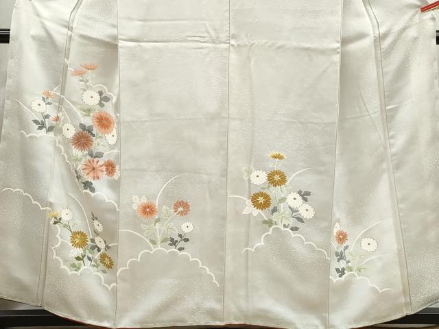 平和屋着物■訪問着 刺繍 草花文 金彩 正絹 逸品 DABI1624qa