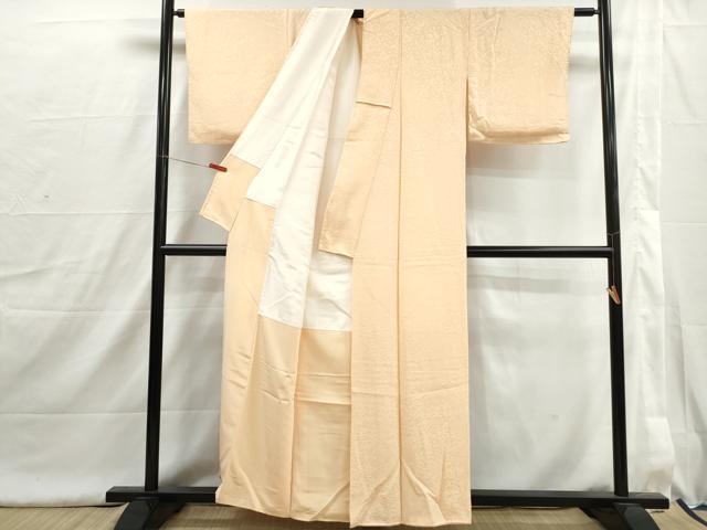 平和屋着物■上質な色無地 饅頭菊地紋 雄黄色 正絹 逸品 DABI1625qa